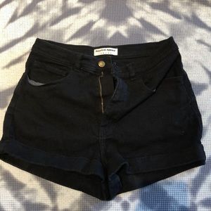 Black American Apparel high waisted shorts!
